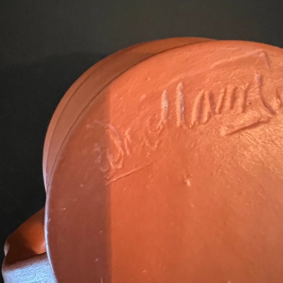 Signed Hand Thrown Terracotta Country Style Creamer Pitcher Cottagecore - Picture 5 of 7